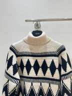 DIOR 25S PATTERNED TURTLENECK SWEATER 719