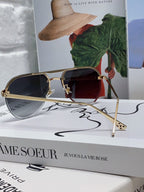 PANTHÈRE AVIATOR FRAME SUNGLASSES 562065 IN METAL