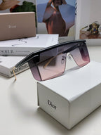 SUNGLASS CLUB M1U 566688 IN BLACK ACETATE PINK SMOKE LENSES