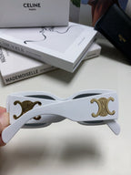 TRIOMPHE SUNGLASSES 548599 IN WHITE ACETATE