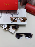 C DE RIMLESS NAVIGATOR FRAME SUNGLASSES 548665 IN METAL