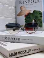 LOGO SUNGLASSES 513012 IN BLUE ACETATE