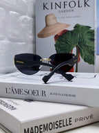 LOGO SUNGLASSES 513013 IN BLACK ACETATE