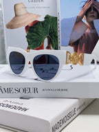 WINGED MEDUSA ROUND FRAME SUNGLASSES 588706 IN ACETATE