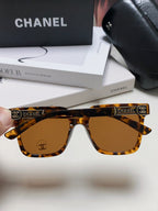 SQUARE SUNGLASSES 632879 IN HAVANA ACETATE