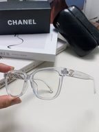 SQUARE SUNGLASSES 632887 IN CLEAR ACETATE