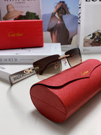 C DE RECTANGULAR FRAME SUNGLASSES 518454 IN METAL
