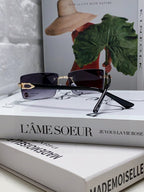 C DE RECTANGULAR FRAME SUNGLASSES 518454 IN METAL