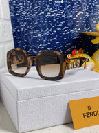 OVERSIZES FF DIAMONDS SQUARE SUNGLASSES 563315 IN ACETATE