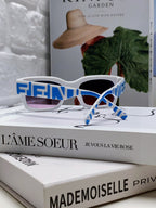 ROMA EMBOSSED RECTANGULAR FRAME SUNGLASSES 527221 IN ACETATE