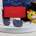 SIGNATURE C DE RECTANGULAR FRAME SUNGLASSES 533233 IN METAL