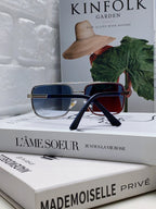 SQUARE FRAME SUNGLASSES 570213 IN METAL