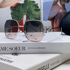SQUARE FRAME SUNGLASSES 570217 IN METAL