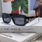 RECTANGULAR FRAME SUNGLASSES 570237 IN ACETATE
