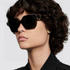 LADY 95.22 S2F SUNGLASS 571585 IN HAVANA ACETATE GREY LENSES
