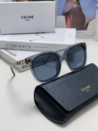 TRIOMPHE SUNGLASSES 573249 IN NAVY BLUE ACETATE METAL LOGO