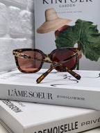 TRIOMPHE SUNGLASSES 573251 IN HAVANA ACETATE METAL LOGO