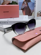 GLIMPSE SUNGLASSES 576813 IN BLACK AND CLEAR ACETATE