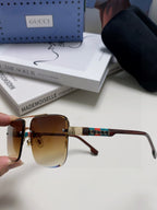 RECTANGULAR FRAME SUNGLASSES 576873 IN METAL
