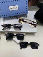 RECTANGULAR FRAME SUNGLASSES 576873 IN METAL