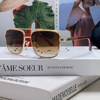 SQUARE FRAME SUNGLASSES 576880 IN METAL