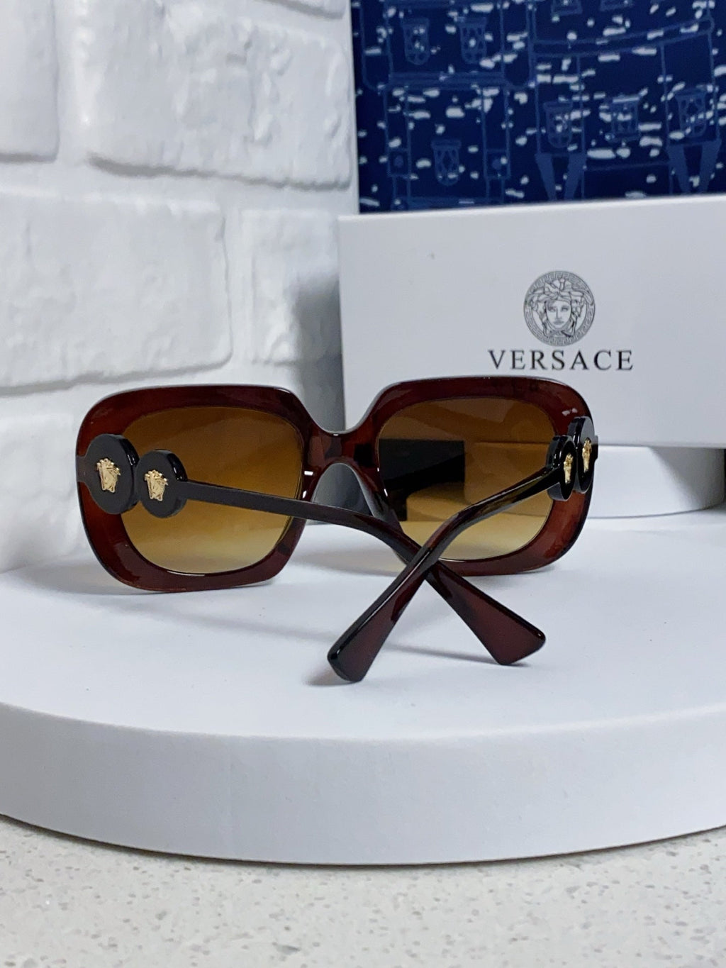 MEDUSA BIGGIE MAXI SQUARE FRAME SUNGLASSES 587283 IN ACETATE