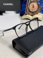 SQUARE SUNGLASSES 632029 IN BLACK ACETATE BLACK LOGO ON FRAME