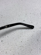 SQUARE SUNGLASSES 632032 IN BLACK ACETATE SILVER METAL