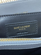 LOULOU SMALL 25 IN ASH BLUE LAMBSKIN GOLD HARDWARE