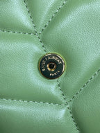 PUFFER TOY 23 IN FERN GREEN LAMBSKIN GOLD HARDWARE