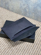 YSL 22s Uptown Pouch Clutch Bag Black Cowhide GHW