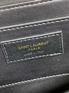 SOLFERINO SMALL SATCHEL 19 IN BLACK CALFSKIN GOLD HARDWARE