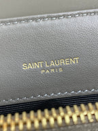 LOULOU SMALL 25 SHOULDER BAG IN DARK GREEN LAMBSKIN GOLD HARDWARE