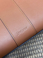 Y TOTE BAG 39 IN TAWNY BROWN CALFSKIN