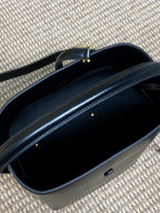 LE 37 MEDIUM BUCKET BAG 25 IN BLACK CALFSKIN GOLD HARDWARE