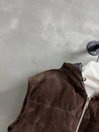 PRADA 25S SUEDE DOWN VEST 384