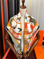 HERMES 25S SCARF 90 IN SILK 006