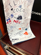 CHANEL 25S SCARF 90 IN SILK 738420
