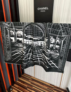 CHANEL 25S SCARF 90 IN SILK 002