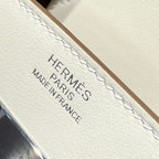 HM Birkin 35cm Milkshake White Canvas with Swift Leather Silver Hardware