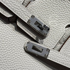 HM BIRKIN 25CM IN CREAM TOGO LEATHER SILVER HARDWARE