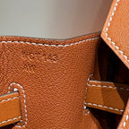 HM BIRKIN 35CM IN VEAU BARENIA SWIFT CALFSKIN ERCU TOILE CANVAS