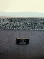 CHANEL BOY 25S 25 CM IN BLACK LAMBSKIN