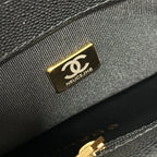CC BACKPACK 22 IN BLACK GRAINED CALFSKIN