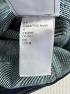 CC 25 Vest Jacket Blue Denim Fabric