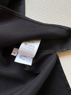 Loewe Shirt Black Satin Fabric