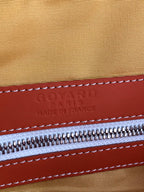 BOSTON 50 BAG IN ORANGE GOYARDINE CANVAS AND CALFSKIN TRIM