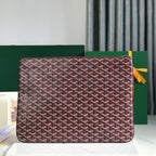 SÉNAT MGM POUCH 40 IN BURGUNDY RED GOYARDINE CANVAS