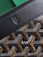 MATIGNON MINI WALLET 11 IN BLACK GOYARDINE CANVAS AND CALFSKIN