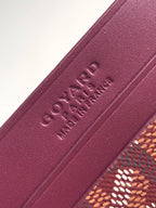 Goya Saint-Sulpice Card Wallet 11cm Burgundy Canvas